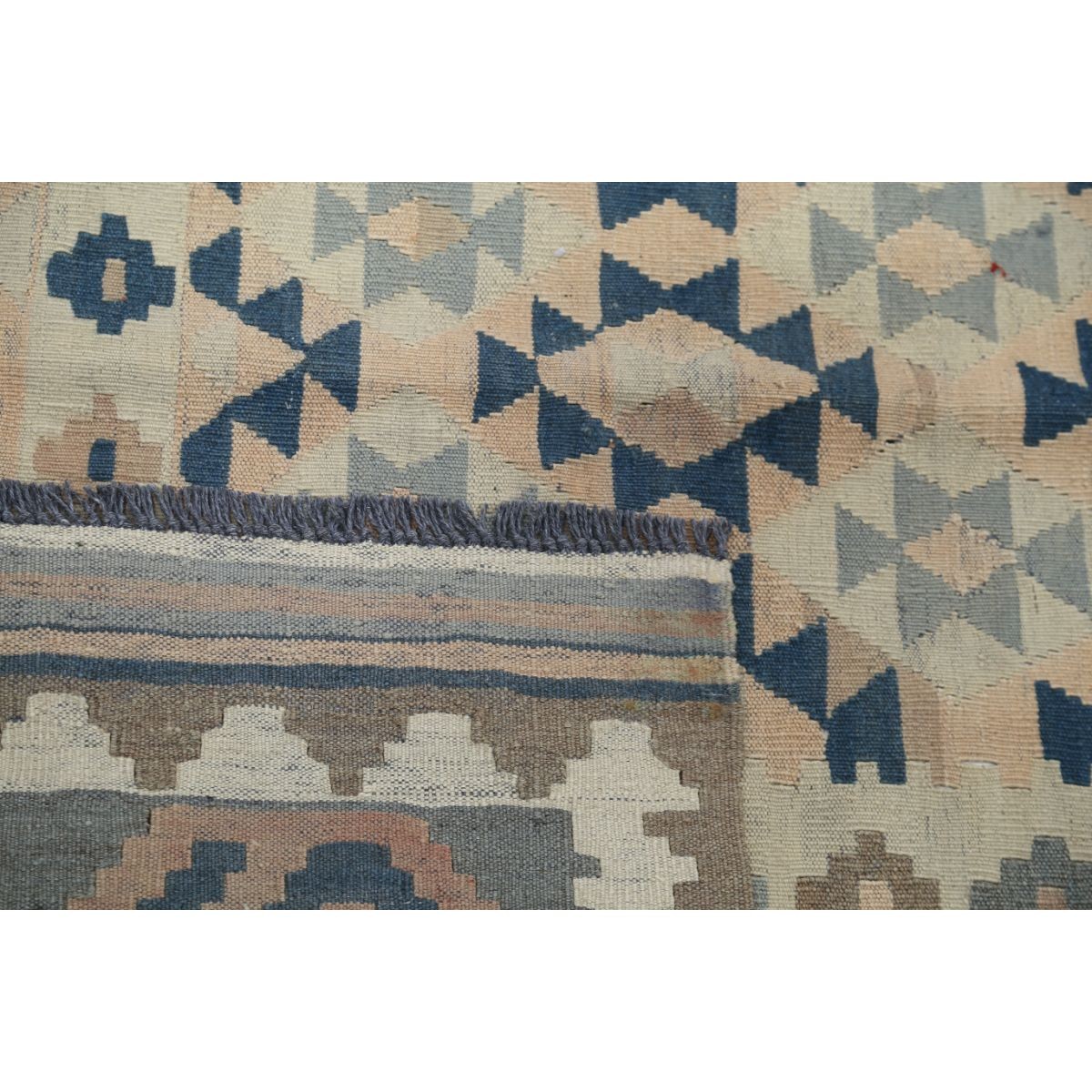 Kafkaas 5x7 Hand Woven Washable Wool Rug - Soft Hues