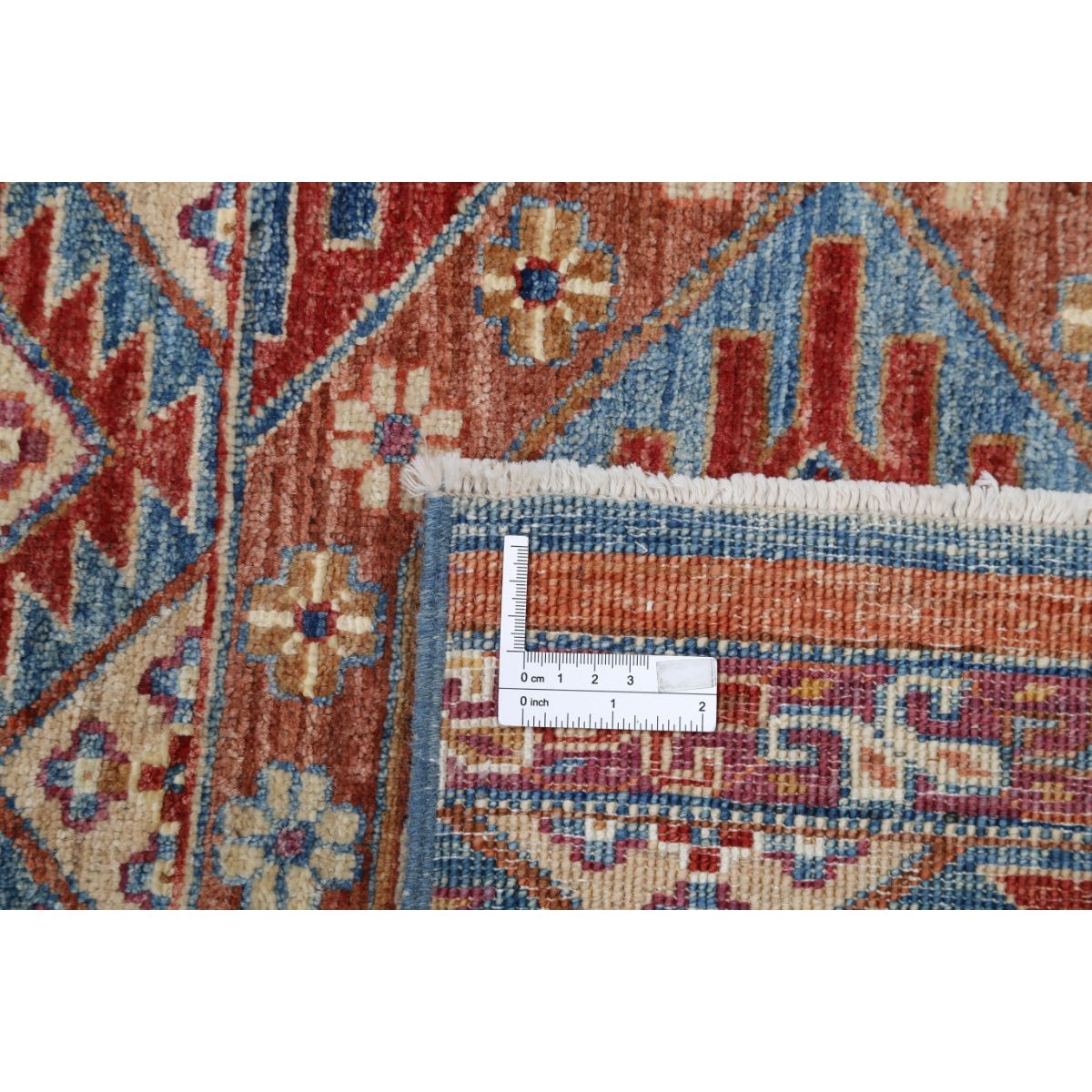 Khurjeen 6x8 Handmade Double Knotted Washable Wool Rug - Colorful