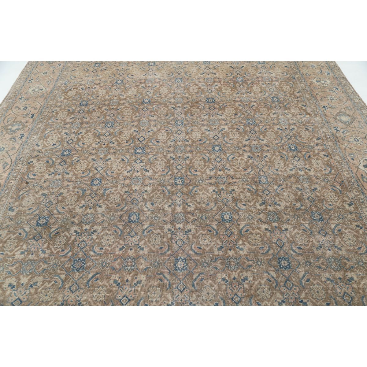 Vintage 9x12 Handmade Double Knotted Washable Wool Rug - Soft Hues
