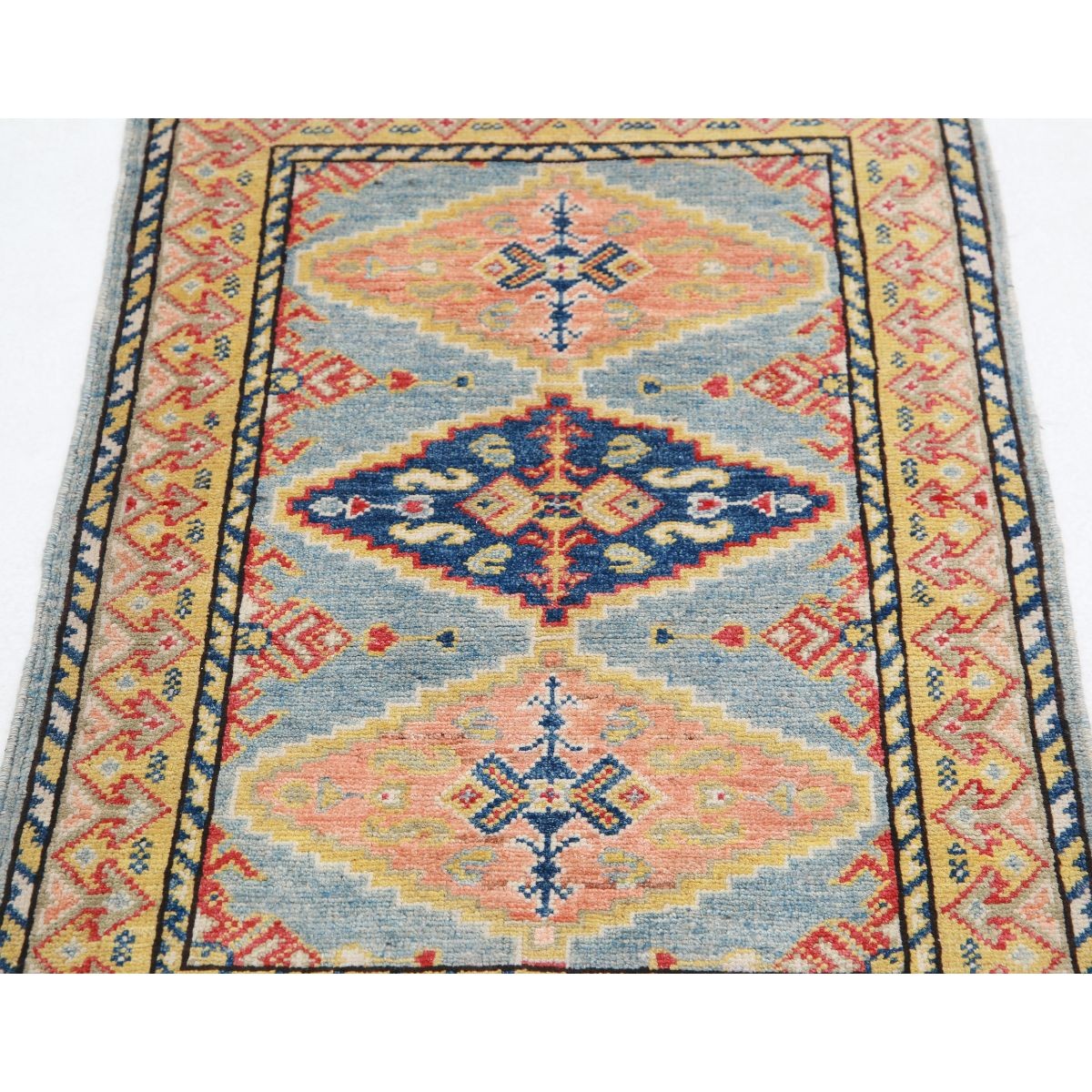 Revival 2x3 Handmade Double Knotted Washable Wool Rug - Colorful