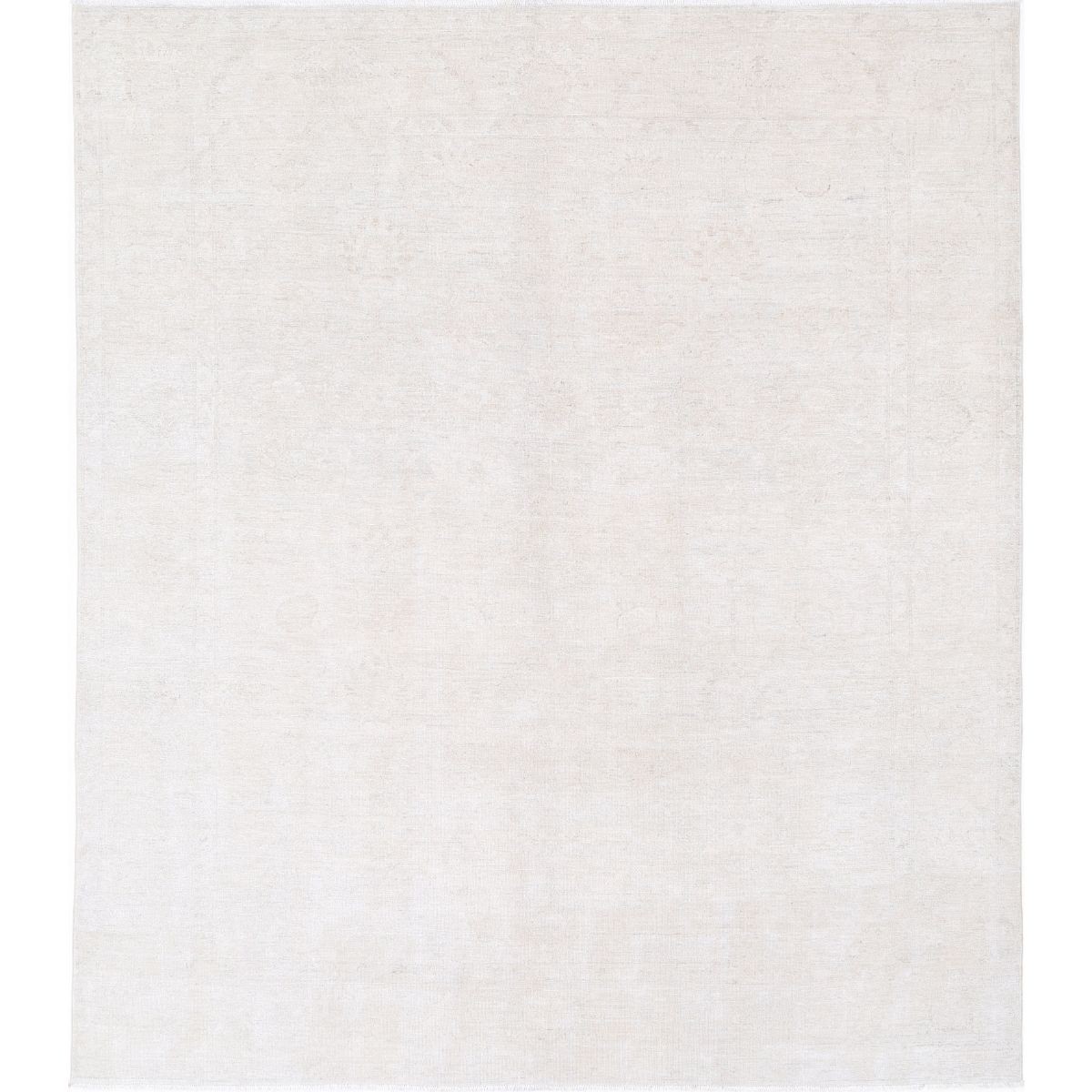 Serenity 8x9 Handmade Double Knotted Washable Wool Rug - Soft Hues