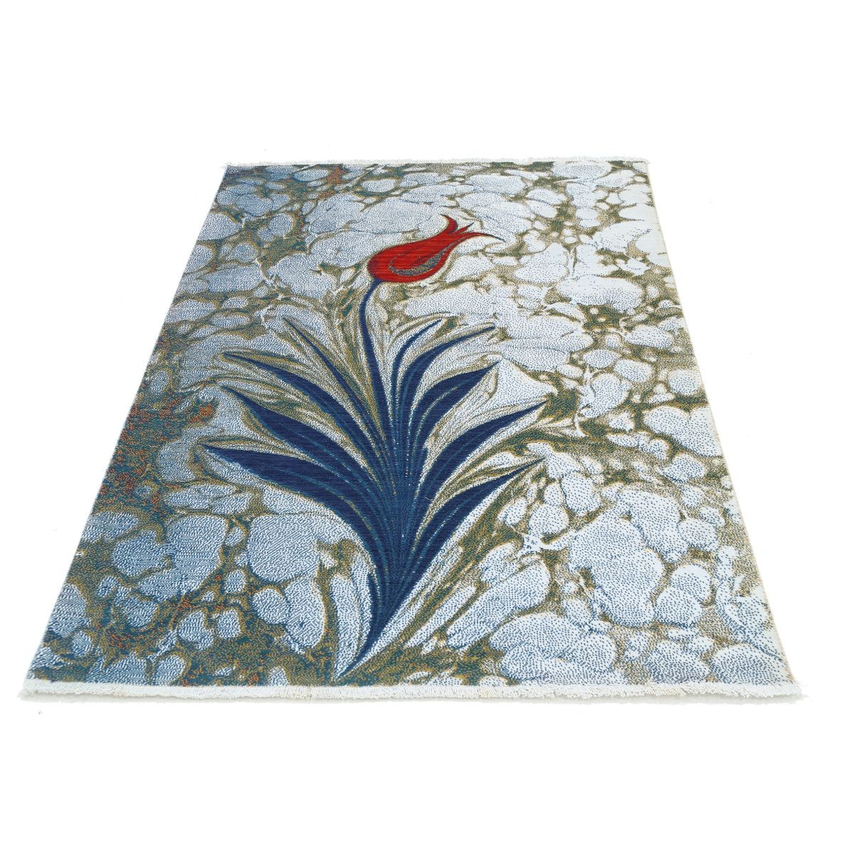 Dhanak 4x6 Machine-Made Washable Wool Rug - Colorful