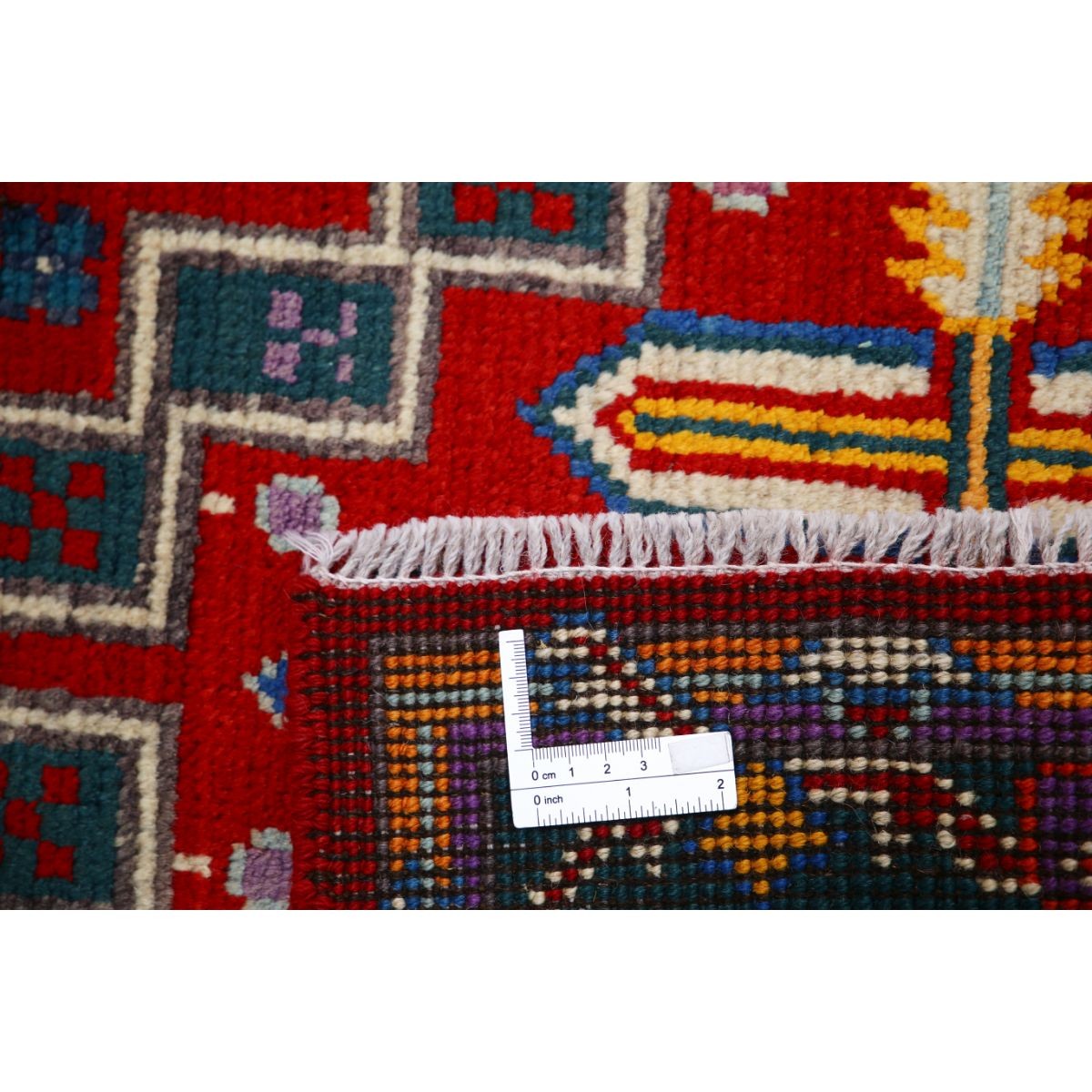 Revival 3x4 Handmade Double Knotted Washable Wool Rug - Colorful