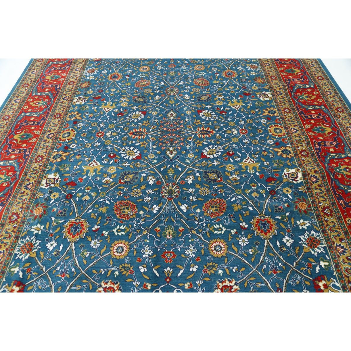 Gulshan 9x12 Machine-Made Washable Wool Rug - Colorful