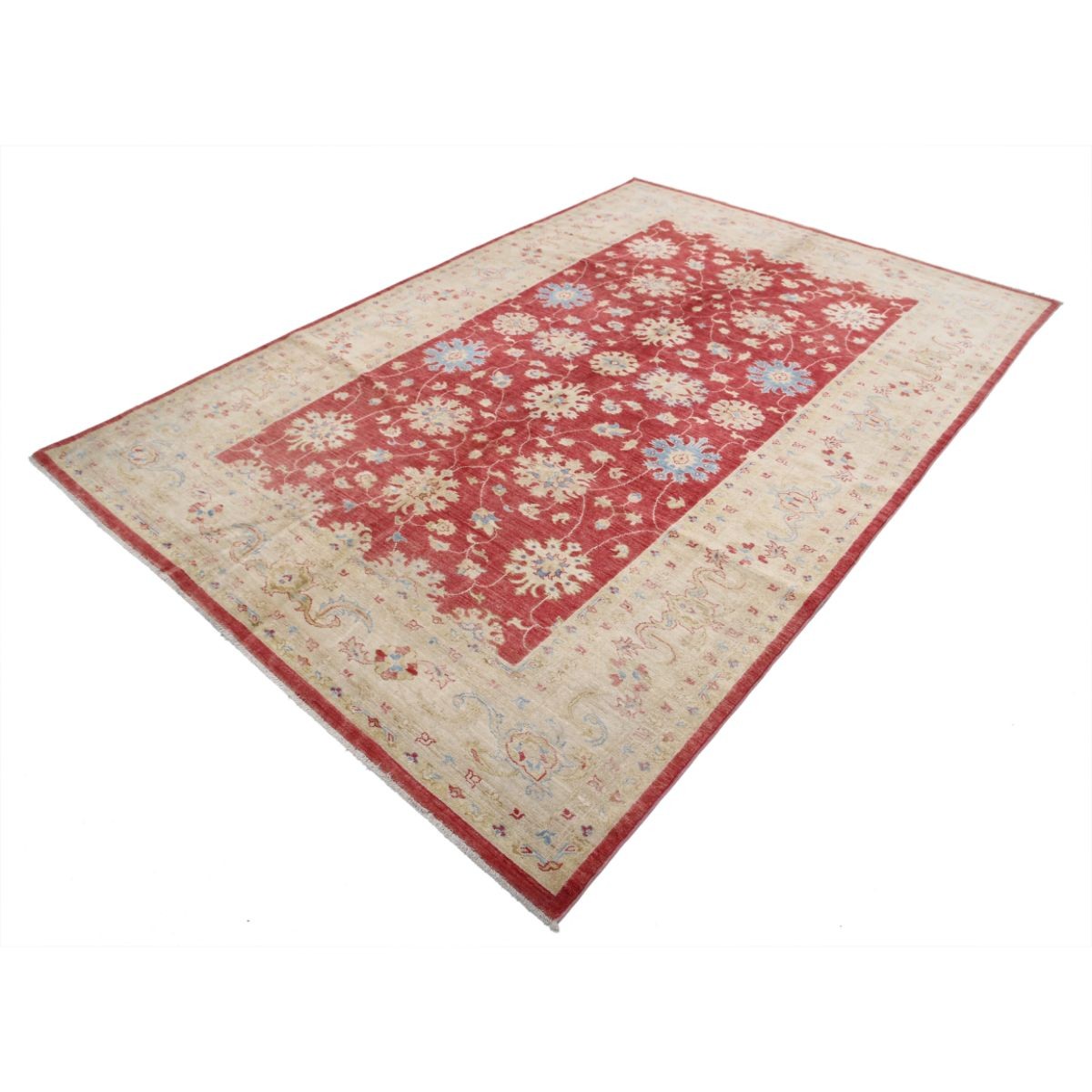Ziegler 6x10 Handmade Double Knotted Washable Wool Rug - Colorful