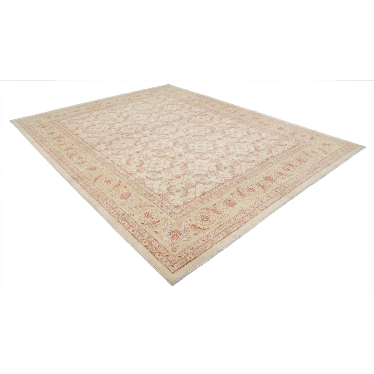 Serenity 9x12 Handmade Double Knotted Washable Wool Rug - Soft Hues