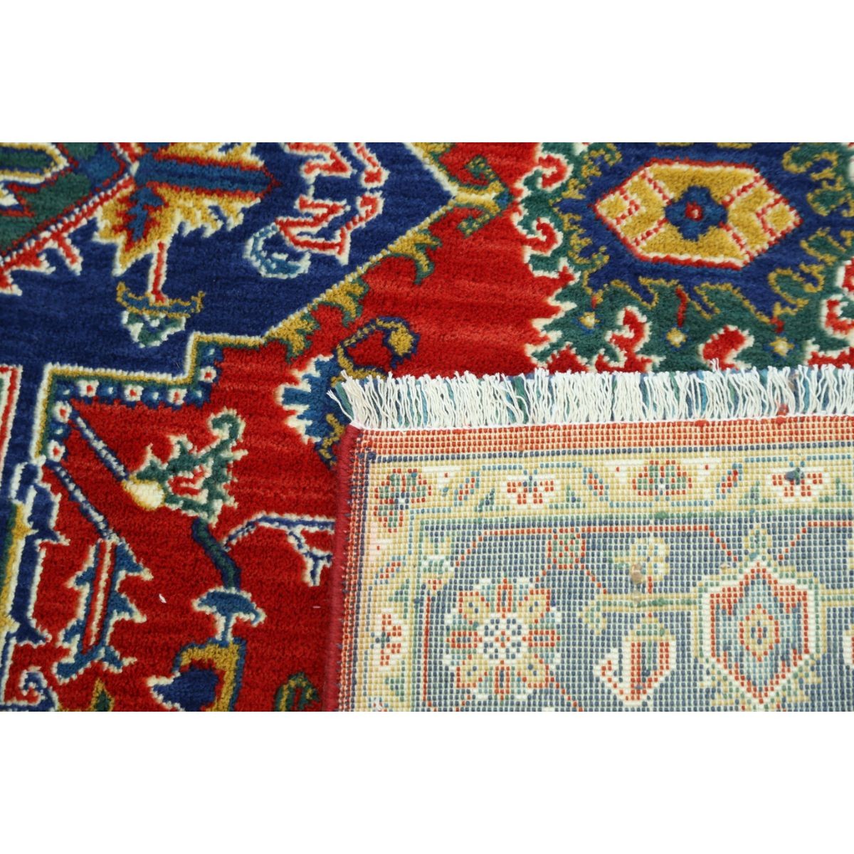 Gulshan 4x6 Machine-Made Washable Wool Rug - Colorful