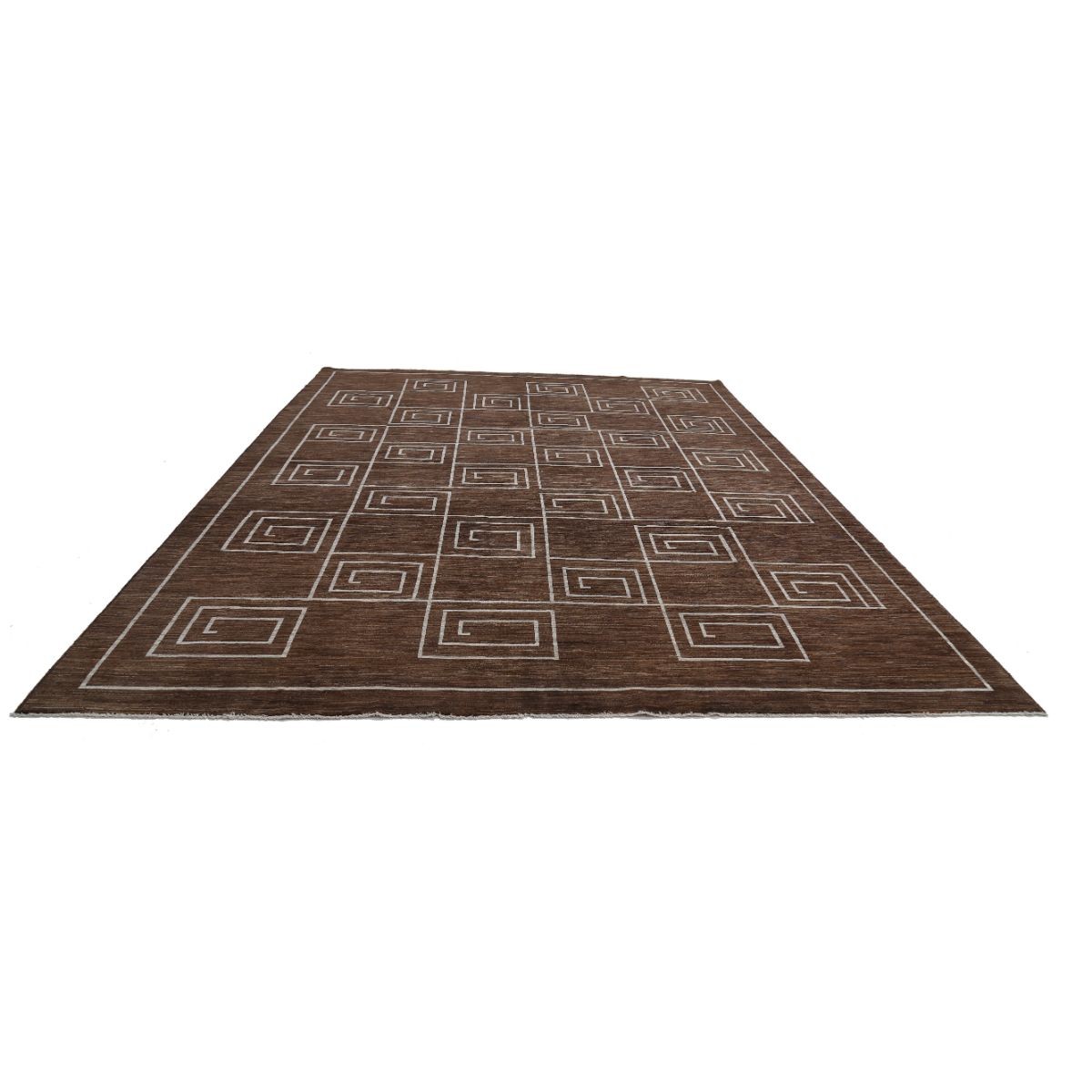 Modcar 10x14 Handmade Double Knotted Washable Wool Rug - Colorful