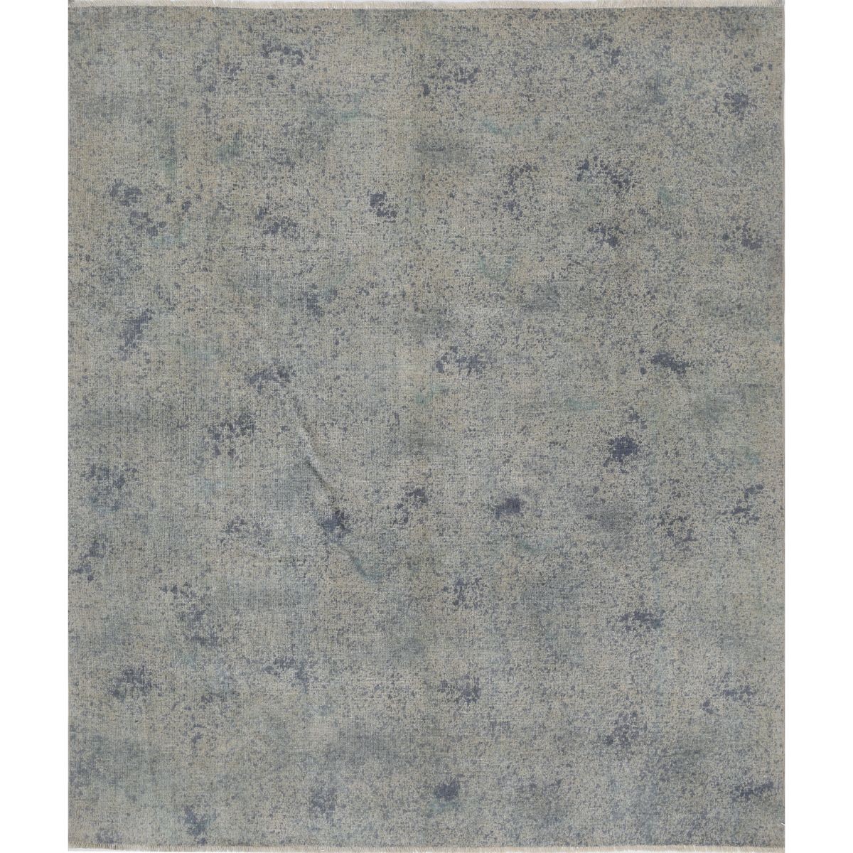 Overdye 8x10 Handmade Double Knotted Washable Wool Rug - Monochormatic