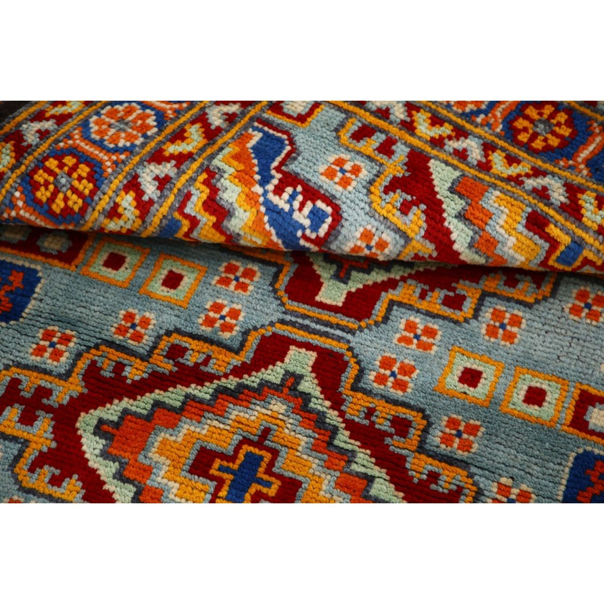Revival 3x5 Handmade Double Knotted Washable Wool Rug - Colorful
