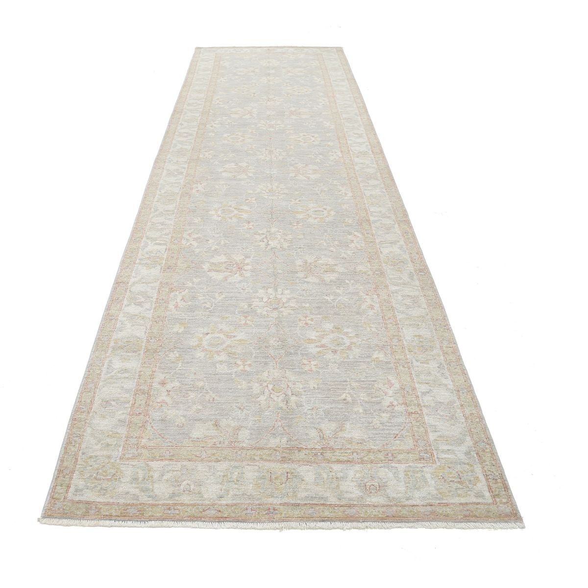 Serenity 4x14 Handmade Double Knotted Washable Wool Runner - Soft Hues