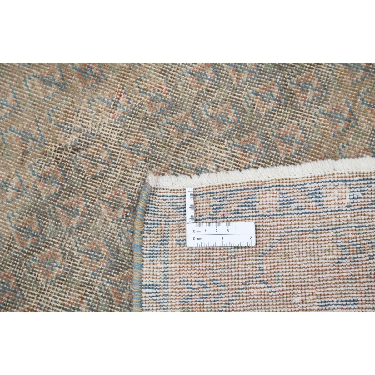 Vintage 3x10 Handmade Double Knotted Washable Wool Runner - Soft Hues