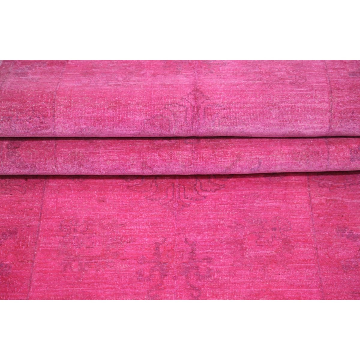 Overdye 3x10 Handmade Double Knotted Washable Wool Runner - Monochormatic