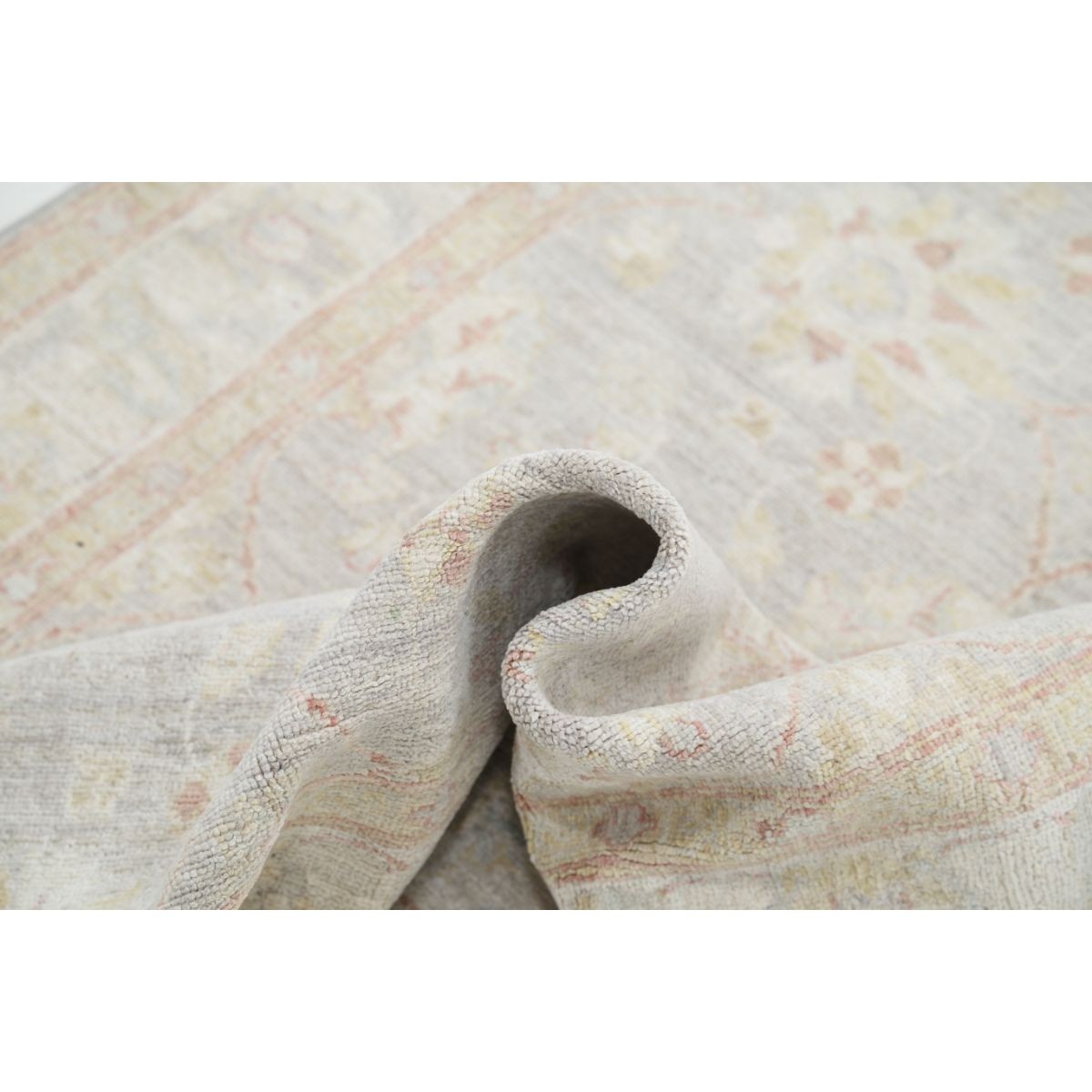 Serenity 4x14 Handmade Double Knotted Washable Wool Runner - Soft Hues
