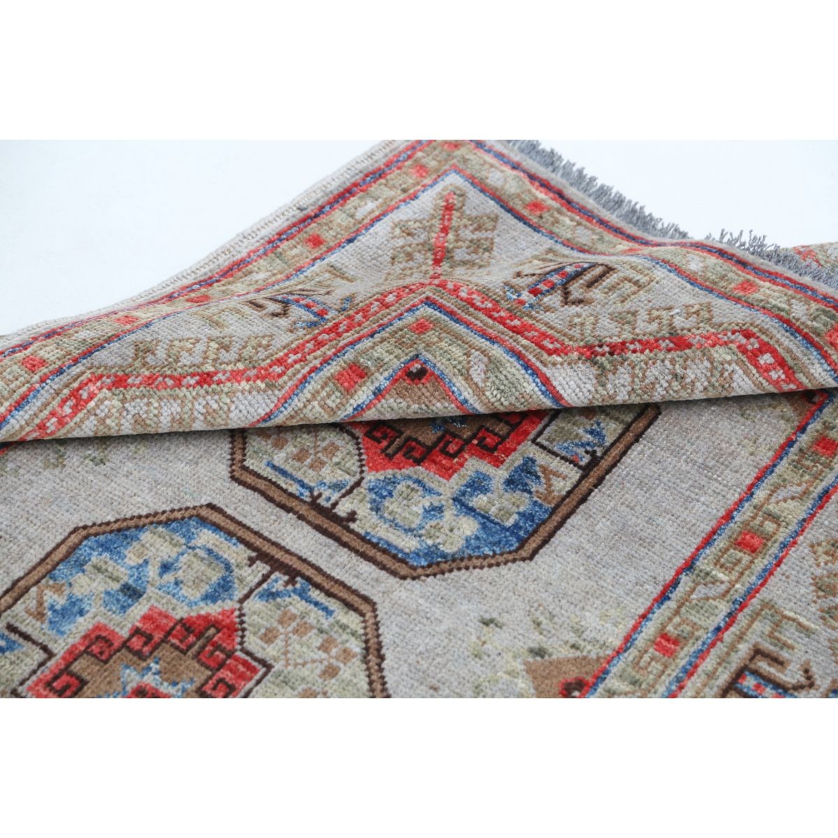 Revival 3x5 Handmade Double Knotted Washable Wool Rug - Colorful