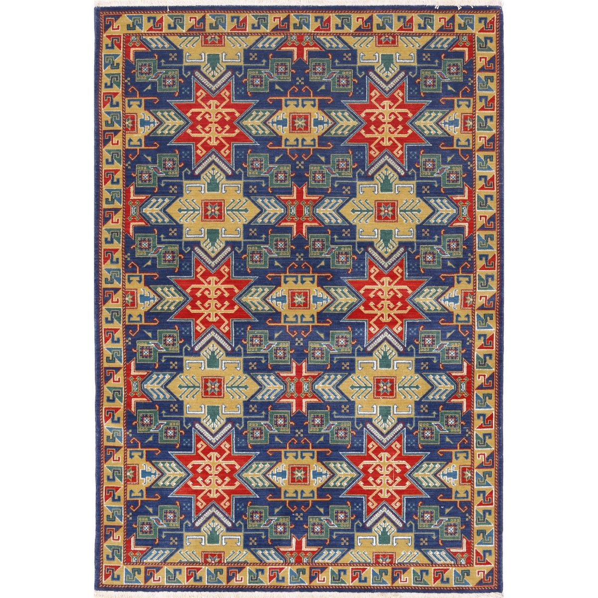 Gulshan-4'0" 4x6 Machine-Made Washable Wool Rug - Colorful