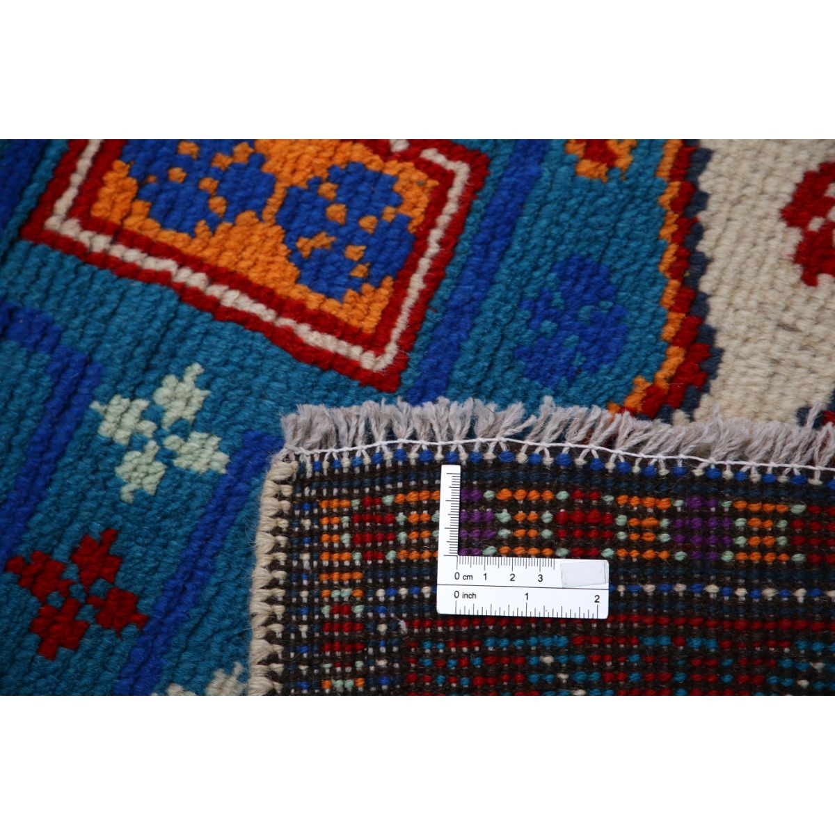 Revival 4x5 Handmade Double Knotted Washable Wool Rug - Colorful