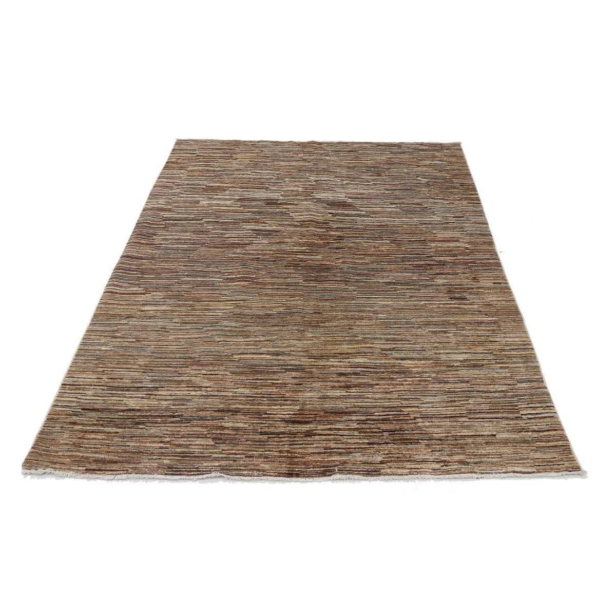 Modcar 5x7 Handmade Double Knotted Washable Wool Rug - Colorful