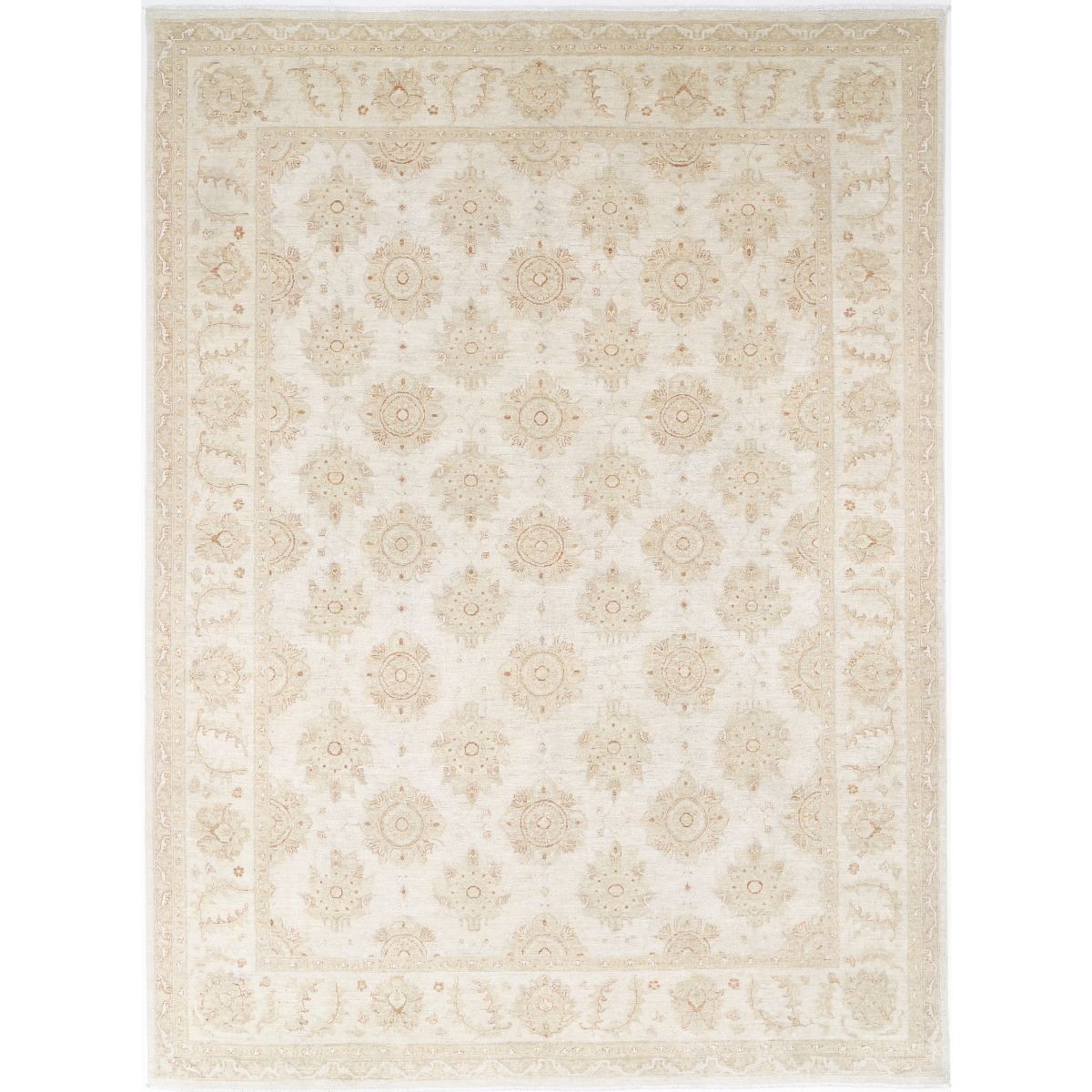 Serenity 9x12 Handmade Double Knotted Washable Wool Rug - Soft Hues