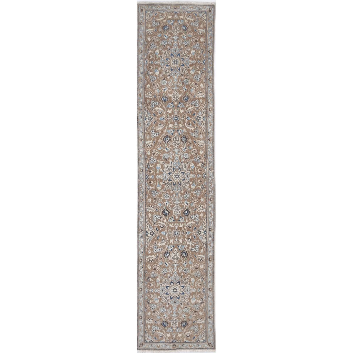Vintage 2x12 Handmade Double Knotted Washable Wool Runner - Soft Hues
