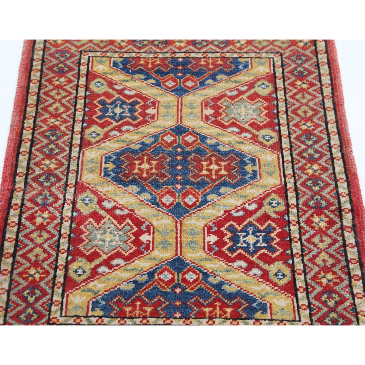 Revival 2x3 Handmade Double Knotted Washable Wool Rug - Colorful