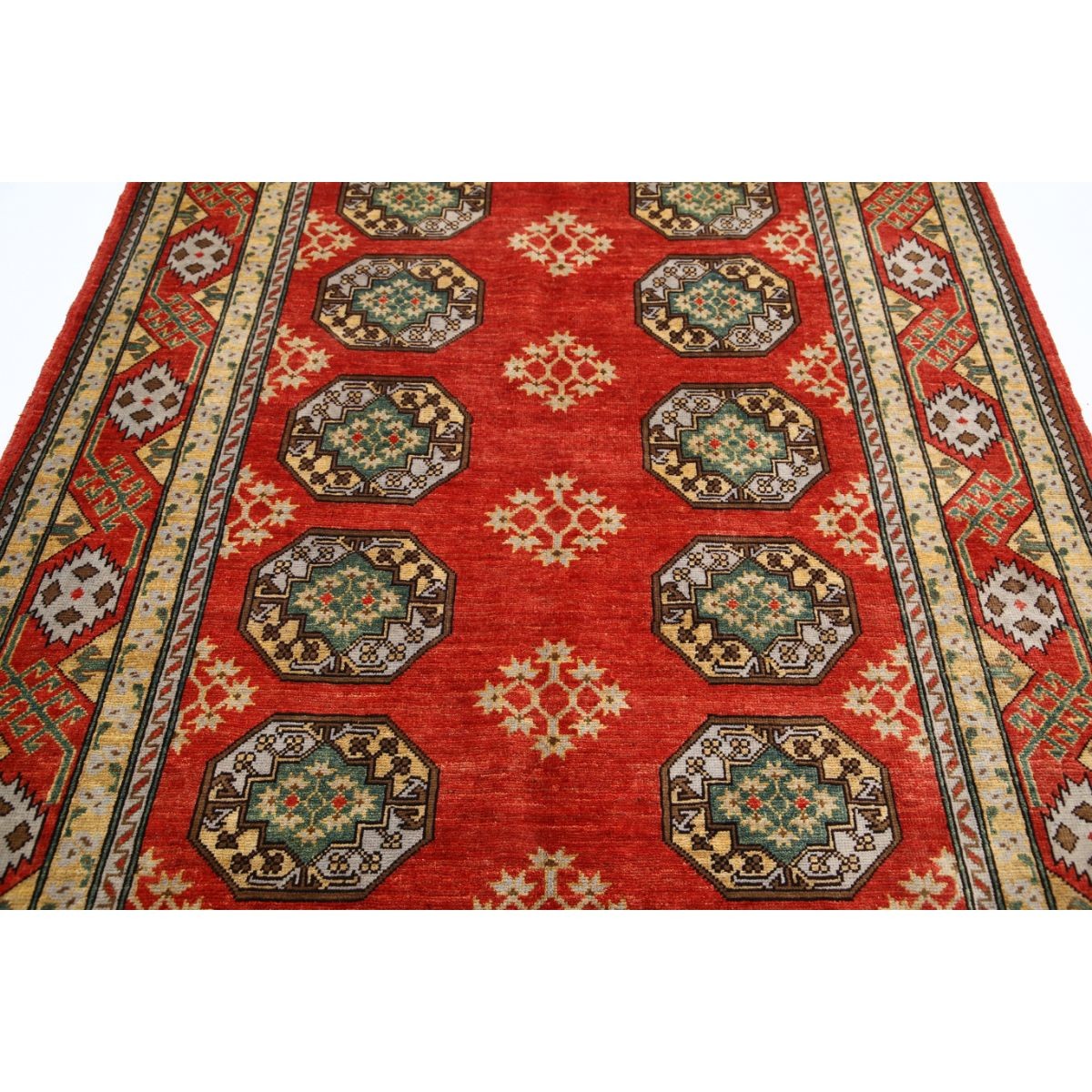 Revival 6x8 Handmade Double Knotted Washable Wool Rug - Colorful