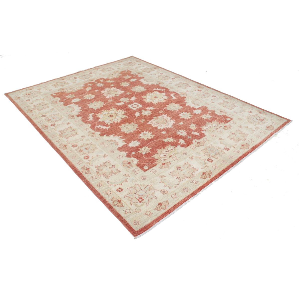 Ziegler 7x8 Handmade Double Knotted Washable Wool Rug - Colorful