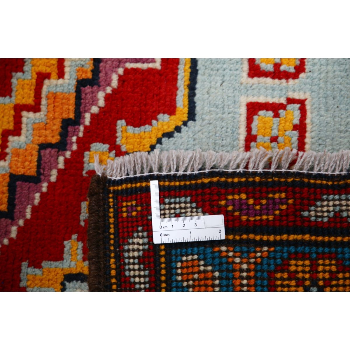 Revival 5x7 Handmade Double Knotted Washable Wool Rug - Colorful