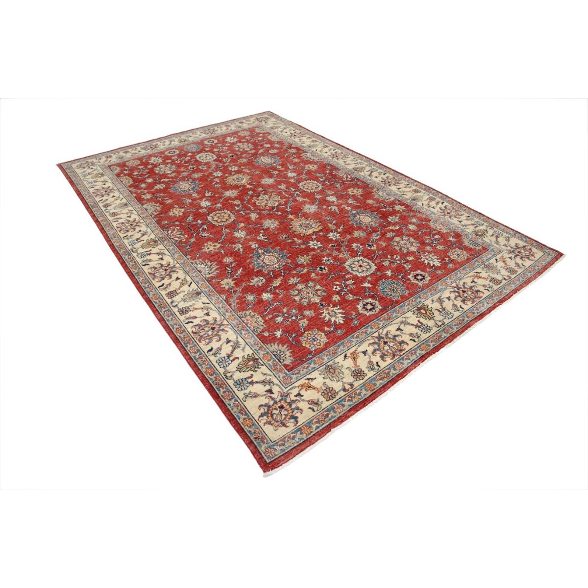 Ziegler 7x10 Handmade Double Knotted Washable Wool Rug - Colorful