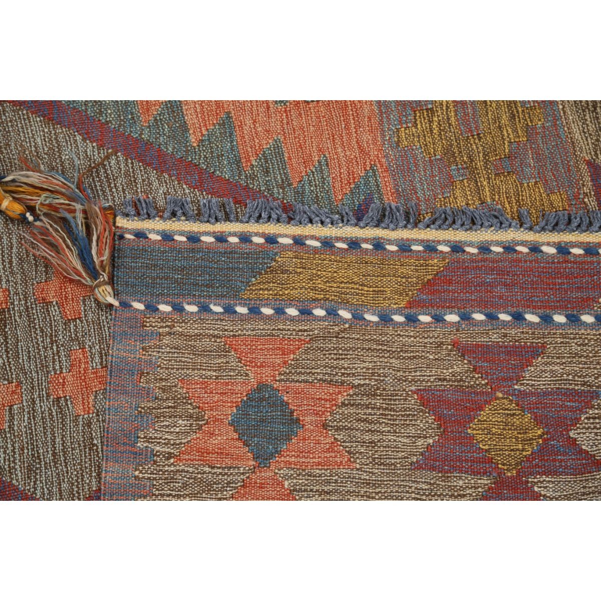 Kafkaas 5x7 Hand Woven Washable Wool Rug - Colorful