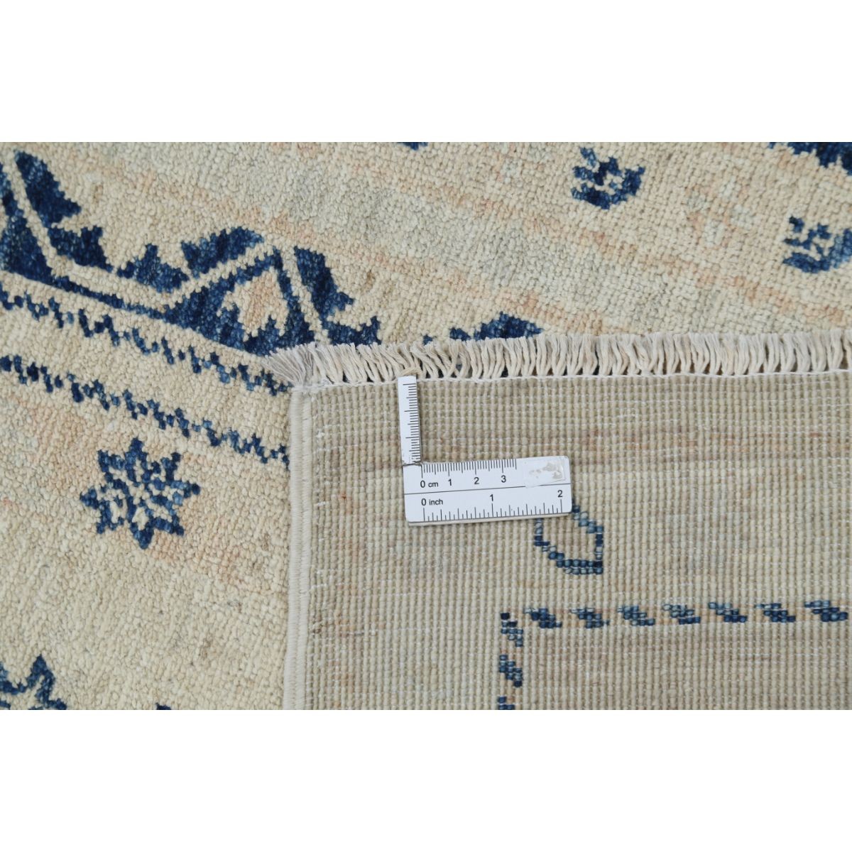 Shaal 6x10 Handmade Double Knotted Washable Wool Rug - Soft Hues