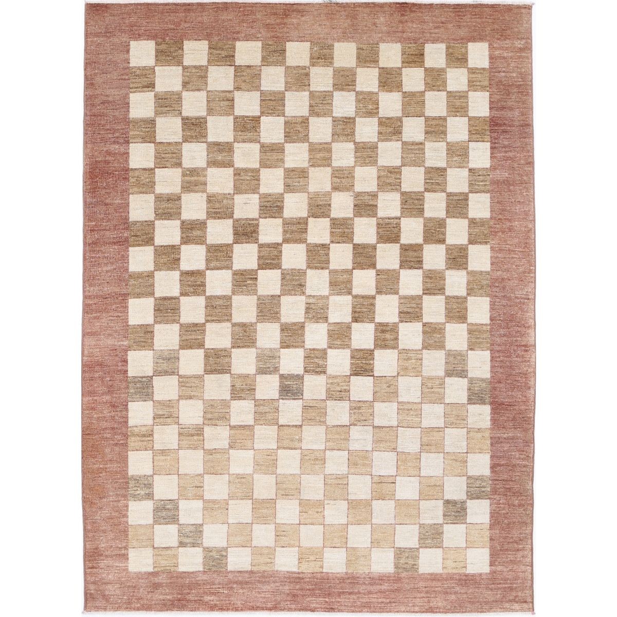 Modcar 6x8 Handmade Double Knotted Washable Wool Rug - Colorful