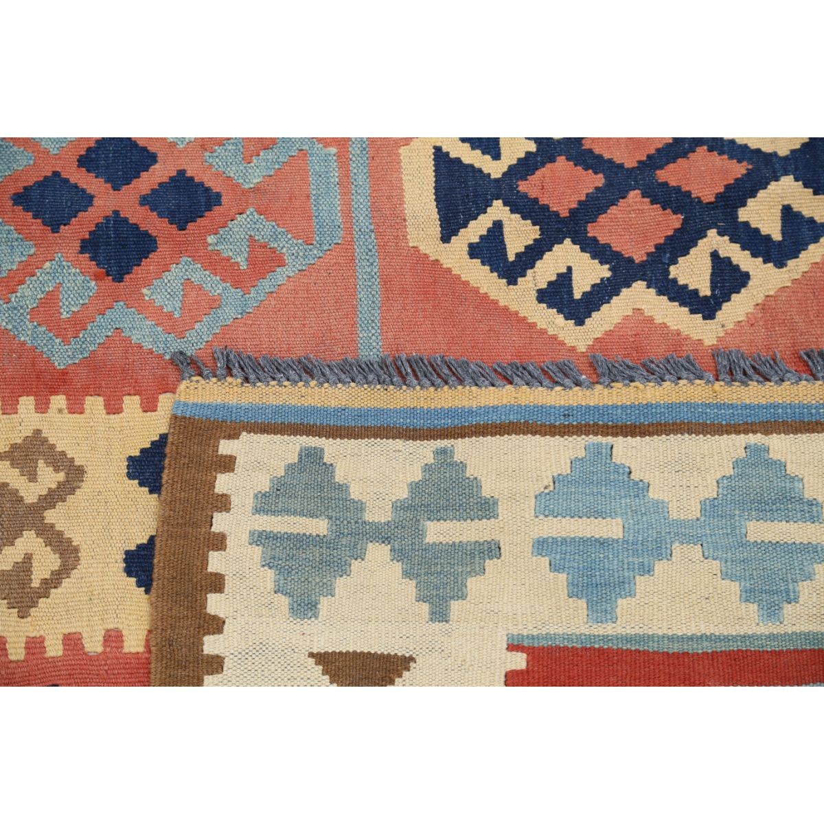Kafkaas 5x7 Hand Woven Washable Wool Rug - Colorful