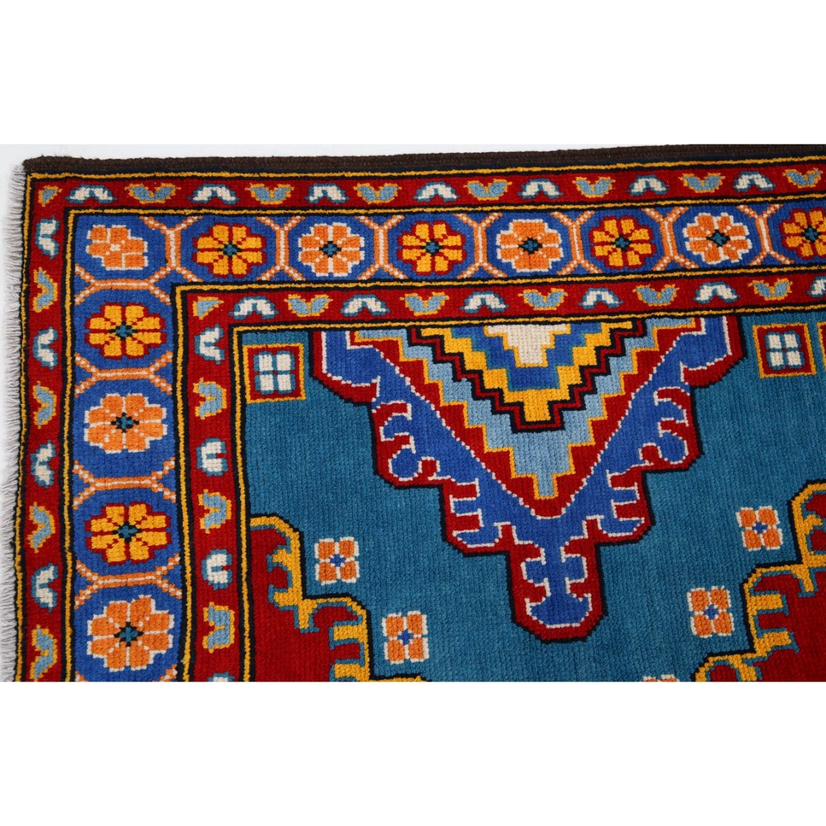 Revival 6x8 Handmade Double Knotted Washable Wool Rug - Colorful