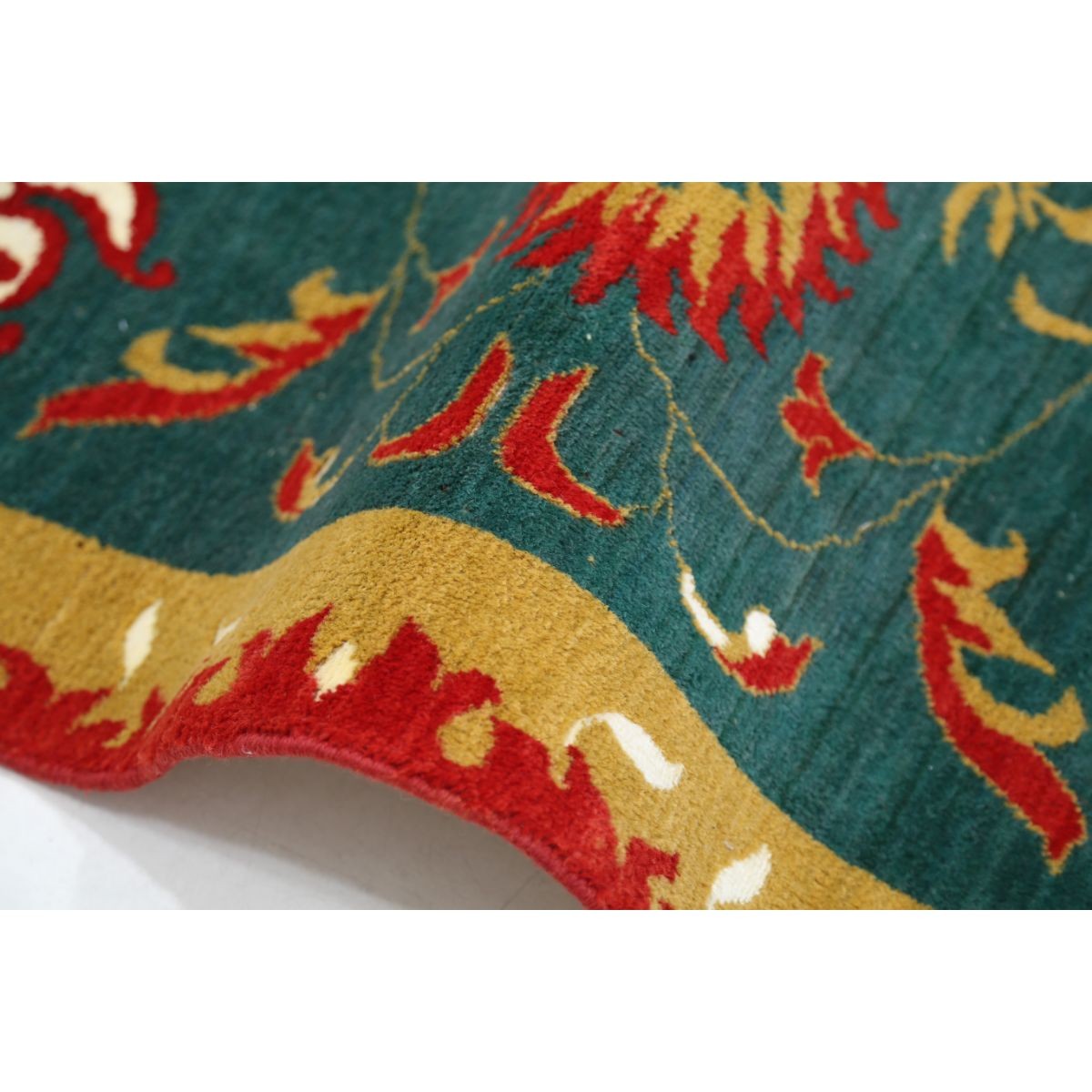 Gulshan 9x12 Machine-Made Washable Wool Rug - Colorful