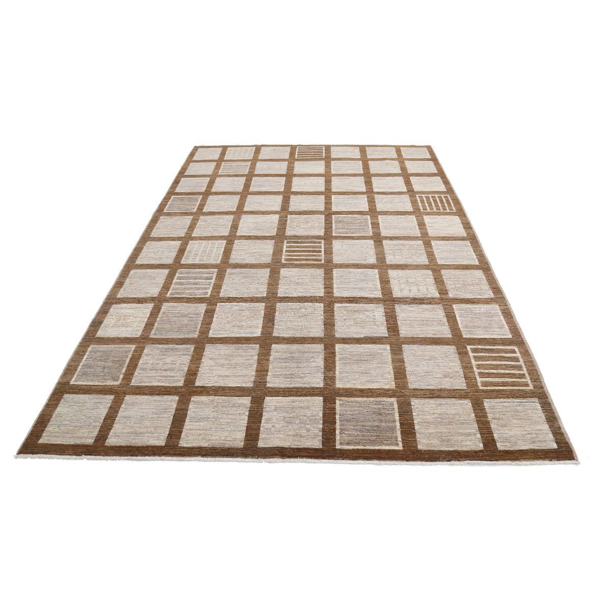 Modcar 7x10 Handmade Double Knotted Washable Wool Rug - Colorful