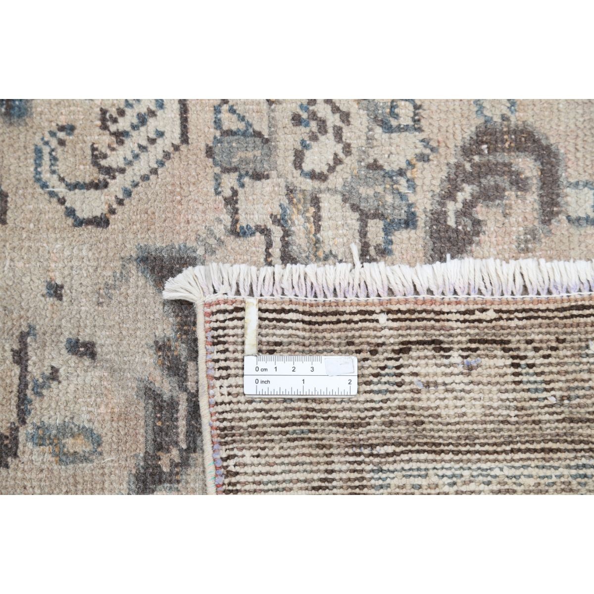 Vintage 10x14 Handmade Double Knotted Washable Wool Rug - Soft Hues