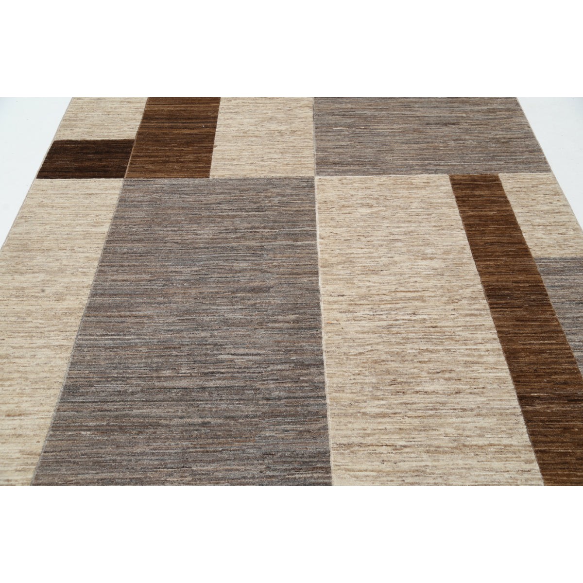 Modcar 7x10 Handmade Double Knotted Washable Wool Rug - Colorful