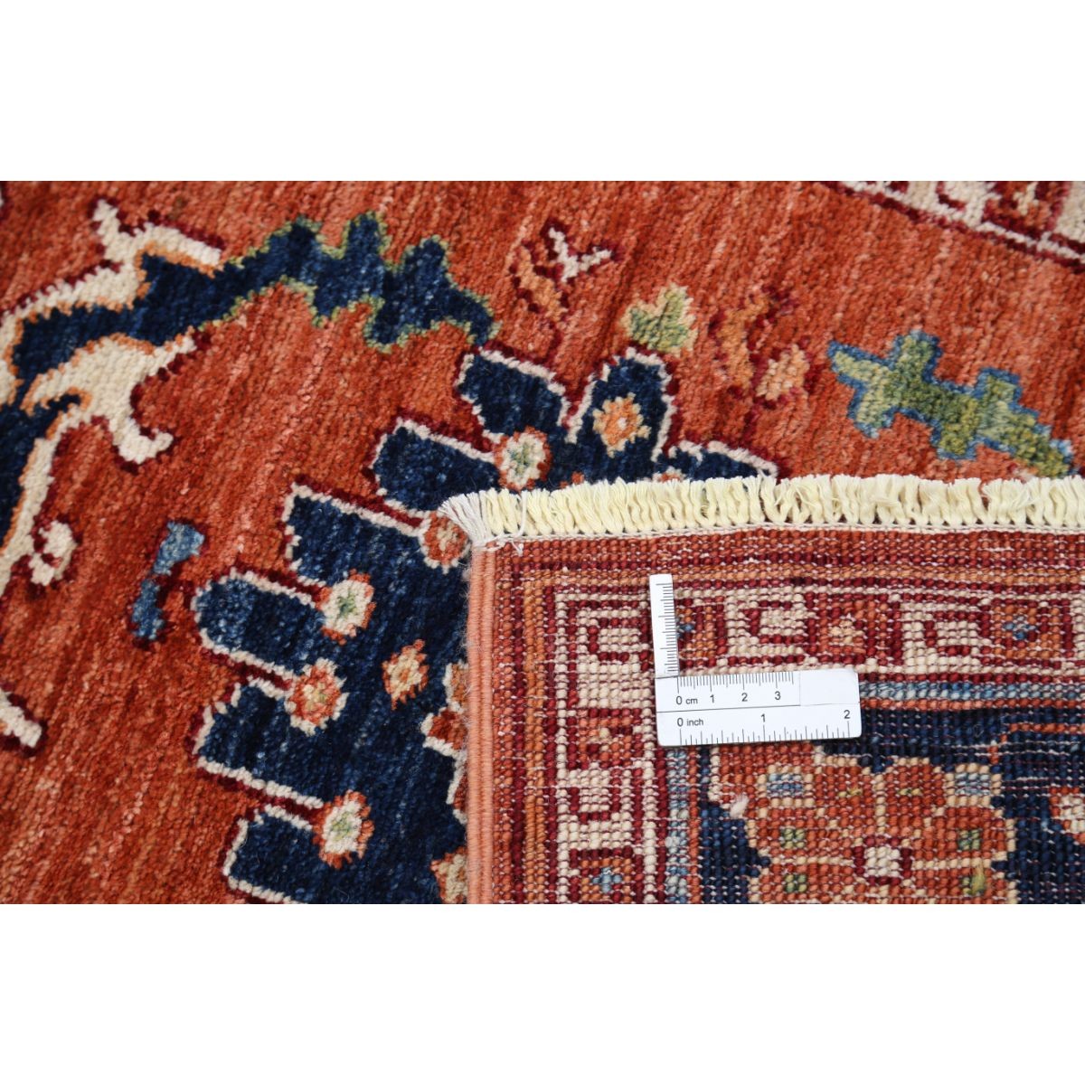 Heriz 3x10 Handmade Double Knotted Washable Wool Runner - Colorful