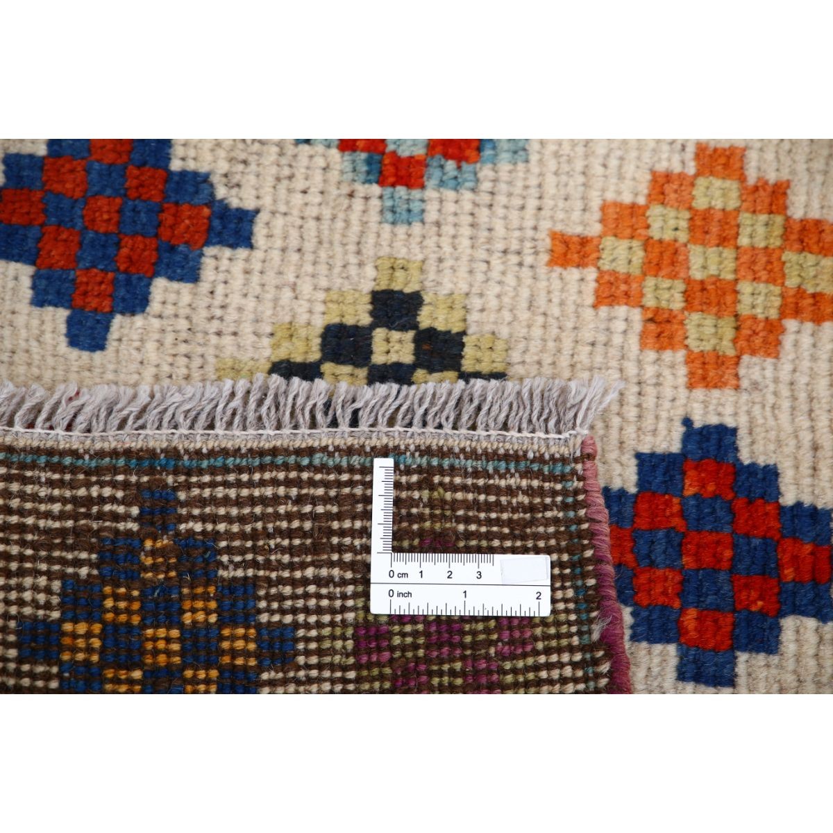 Revival 3x4 Handmade Double Knotted Washable Wool Rug - Colorful
