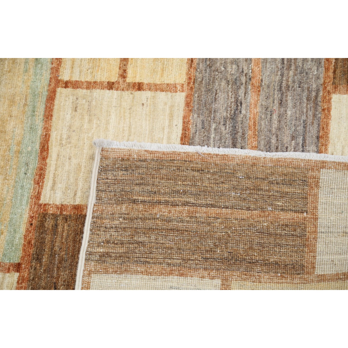 Modcar 7x9 Handmade Double Knotted Washable Wool Rug - Colorful
