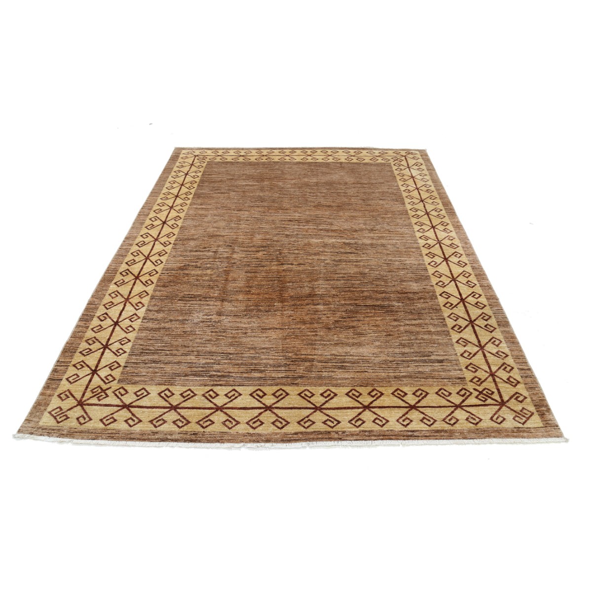 Modcar 6x8 Handmade Double Knotted Washable Wool Rug - Colorful