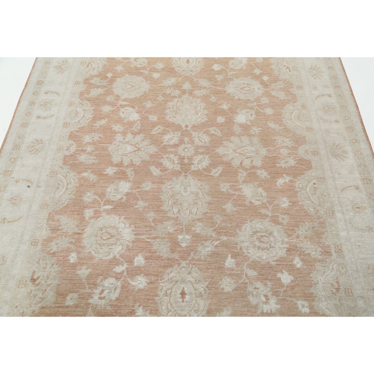 Serenity 6x7 Handmade Double Knotted Washable Wool Rug - Soft Hues