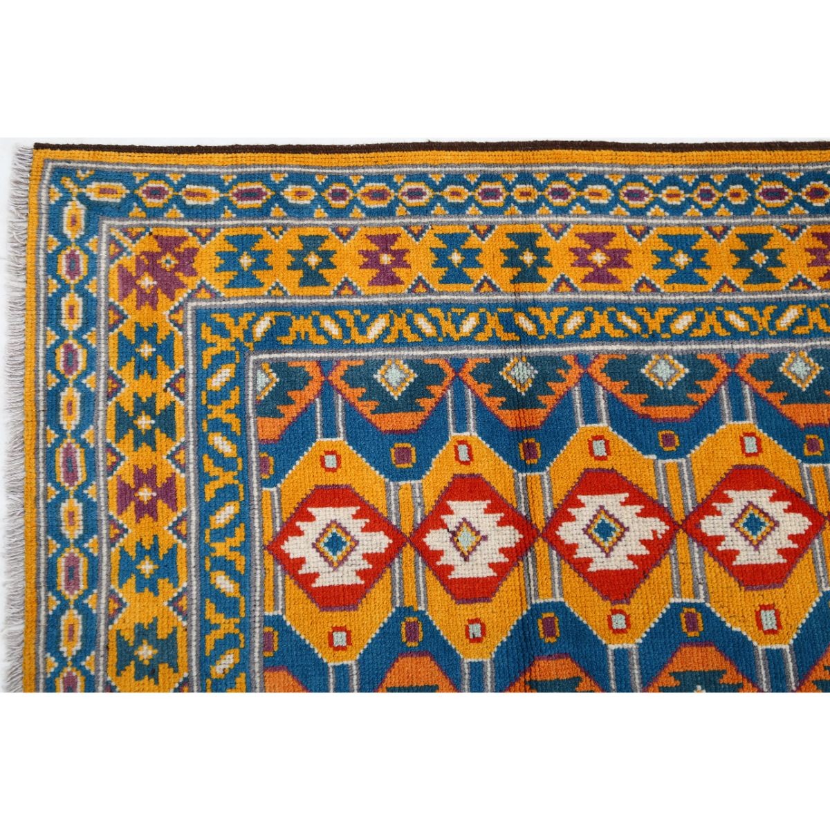 Revival 6x8 Handmade Double Knotted Washable Wool Rug - Colorful