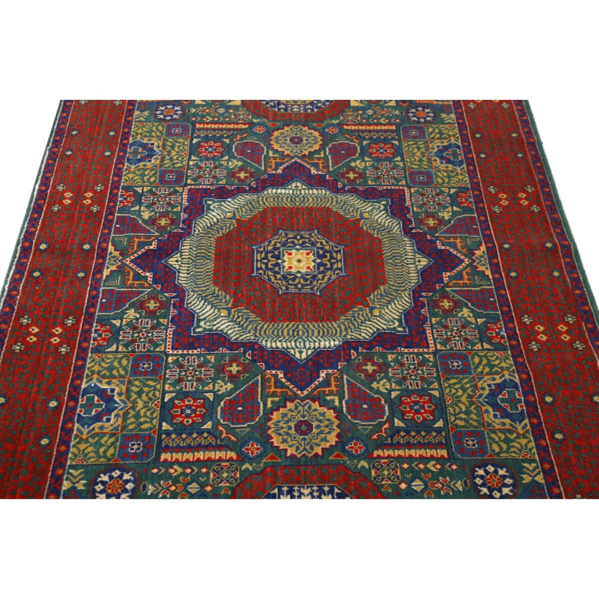 Gulshan-3'10" 4x6 Machine-Made Washable Wool Rug - Colorful