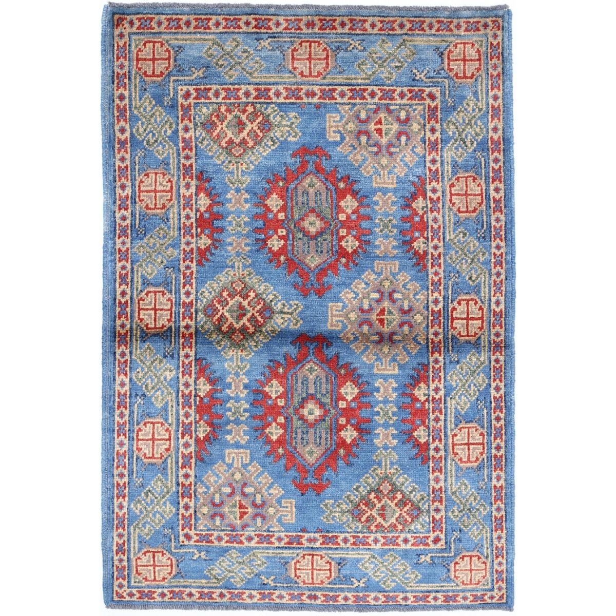 Revival 3x4 Handmade Double Knotted Washable Wool Rug - Colorful