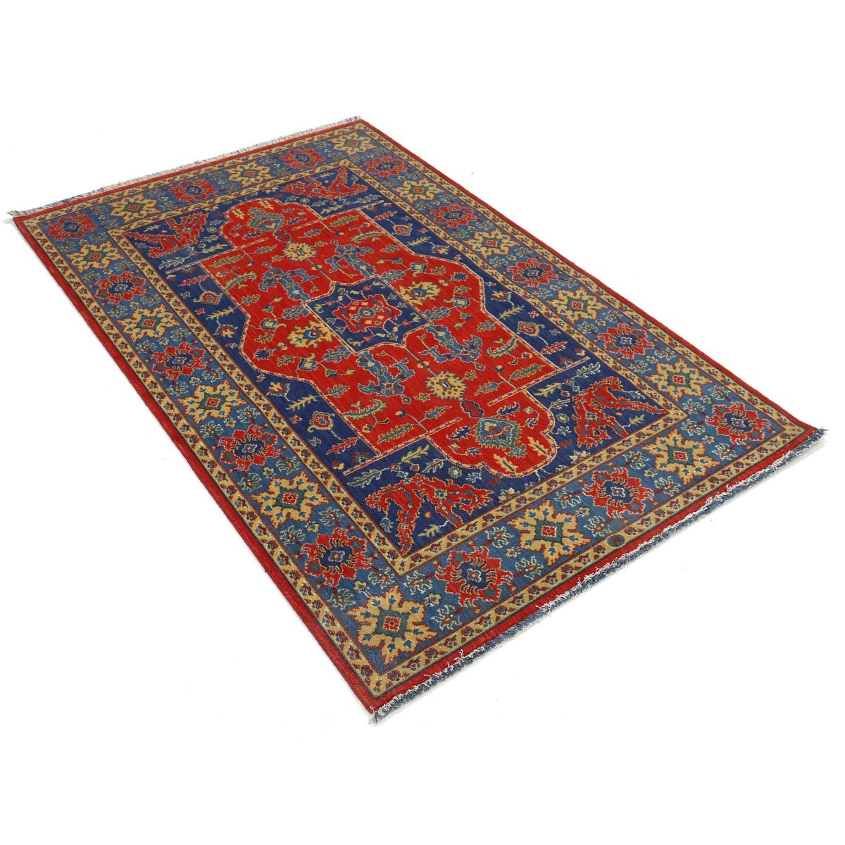 Gulshan 4x6 Powered-Loomed Washable Wool Rug - Colorful