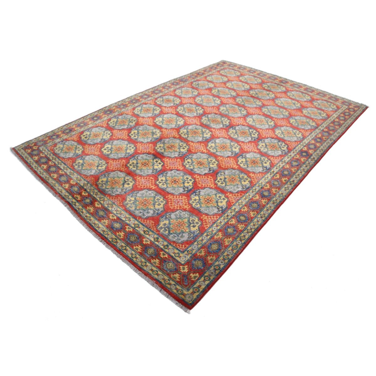 Revival 7x10 Handmade Double Knotted Washable Wool Rug - Colorful