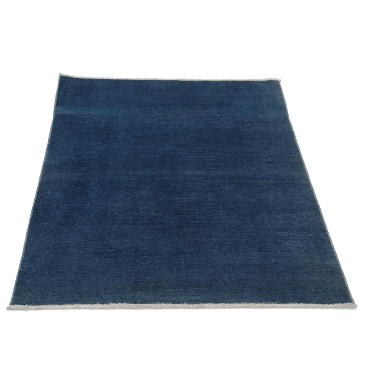 Overdye 3x5 Handmade Double Knotted Washable Wool Rug - Monochormatic
