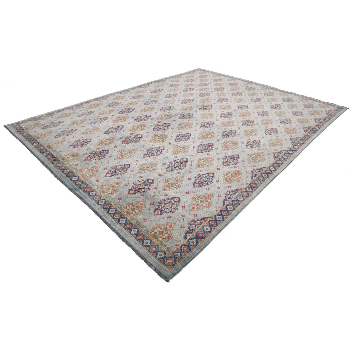 Revival 10x13 Handmade Double Knotted Washable Wool Rug - Colorful